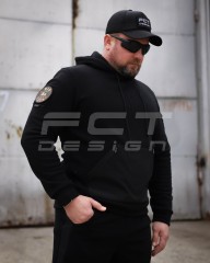 Костюм спортивний флісовий з посиленням Софтшелл чорний