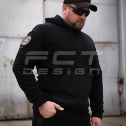 Костюм спортивный флисовый с усилением Софтшелл черный