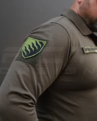 Поло Лонгслів довгий рукав CoolPass хакі