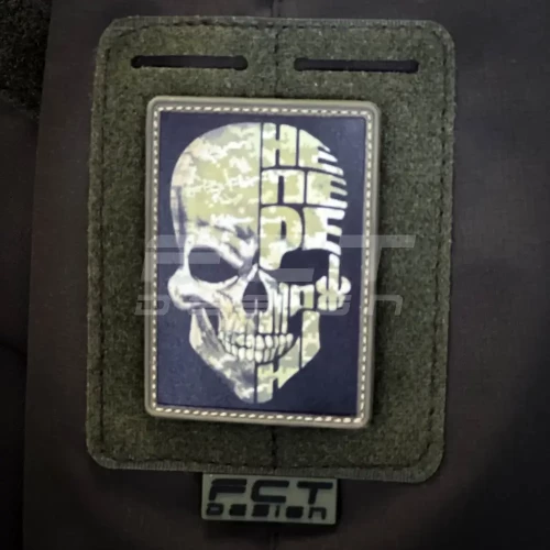 Шеврон/патч гумовий ПВХ Череп непереможні