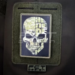 Шеврон/патч резиновый ПВХ Череп непобедимы