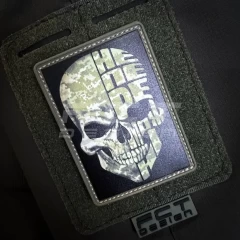 Шеврон/патч гумовий ПВХ Череп непереможні