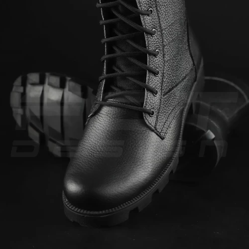 Берці рифлянки Талан демісезонні флотар чорні 39 39