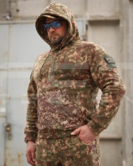 Костюм спортивний флісовий з посиленням Софтшелл хижак G-0822