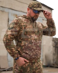 Костюм спортивний флісовий з посиленням Софтшелл хижак G-0822