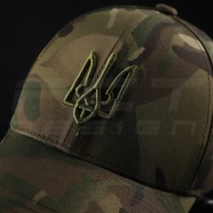 Кепка бейсболка тактична з Тризубом саржа Мультикам