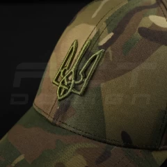 Кепка бейсболка тактична з Тризубом саржа Мультикам