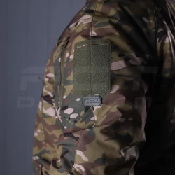 Куртка Хантер Софтшелл флис на сетке Мультикам зеленый