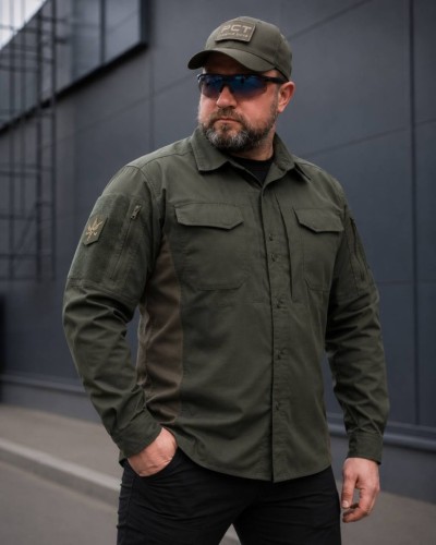 Тактическая милитари Рубашка FCT Blackbeard летняя твил хаки 40-42/3
