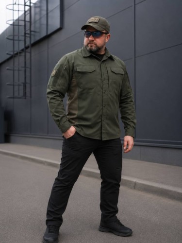 Тактическая милитари Рубашка FCT Blackbeard летняя твил хаки 40-42/3