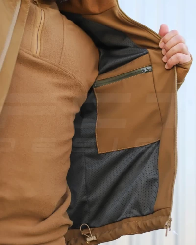 Куртка Хантер Софтшелл фліс на сітці Койот 40-42/3 40-42/3