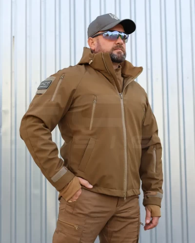 Куртка Хантер Софтшелл фліс на сітці Койот 40-42/3 40-42/3