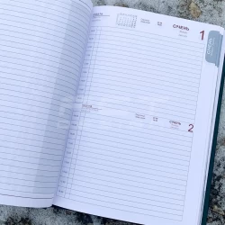 Блокнот-щоденник Прокуратура з нанесенням синій А5 датований на 2022 рік