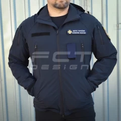 Куртка Хантер Баланс стрейч на сітці темно-синя ДСНС