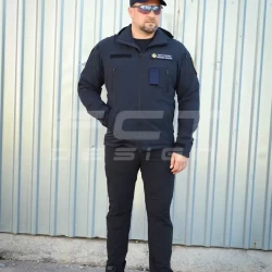 Куртка Хантер Баланс стрейч на сітці темно-синя ДСНС