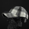 Кепка бейсболка FCT утеплена в клітинку чорно-біла (6 номер) 58 58