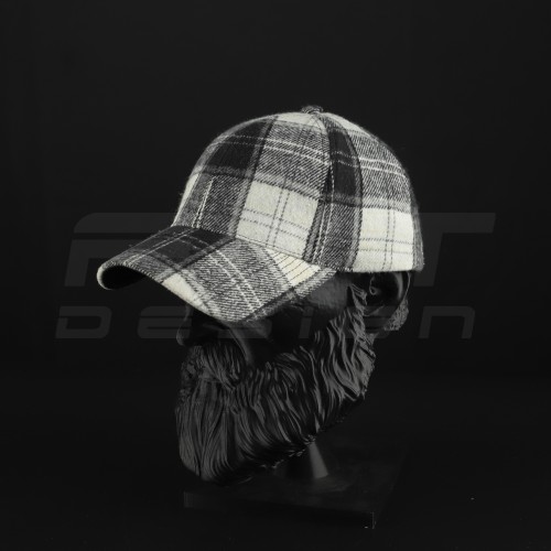 Кепка бейсболка FCT утеплена в клітинку чорно-біла (6 номер) 58 58