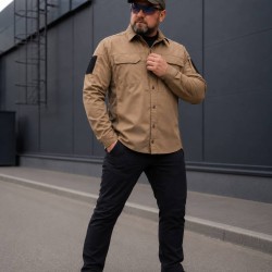 Тактическая милитари Рубашка FCT Blackbeard летняя твил койот
