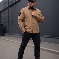 Тактическая милитари Рубашка FCT Blackbeard летняя твил койот