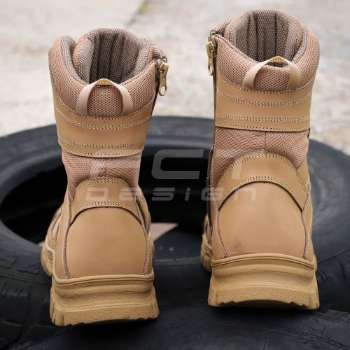 Берці літні тактичні Скіф полегшені із блискавкою койот 39 39