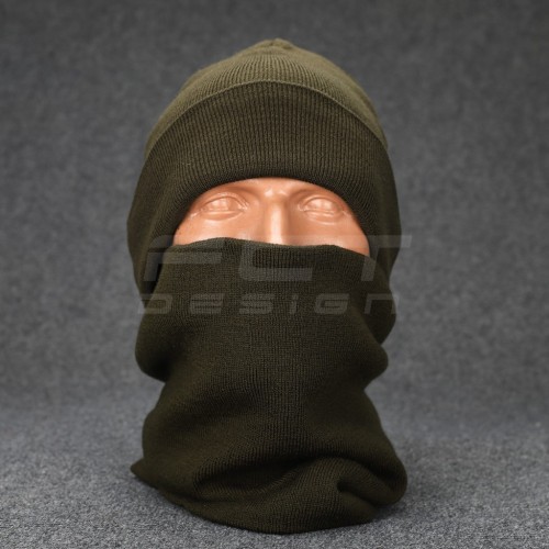 Бафф в'язаний акрил хакі