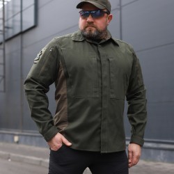 Тактична мілітарі Сорочка Сталкер FCT канвас стрейч хакі