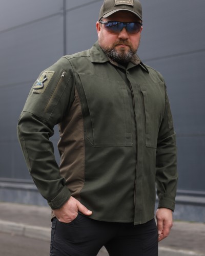 Тактична мілітарі Сорочка Сталкер FCT канвас стрейч хакі 40-42/3 40-42/3