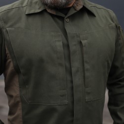 Тактична мілітарі Сорочка Сталкер FCT канвас стрейч хакі