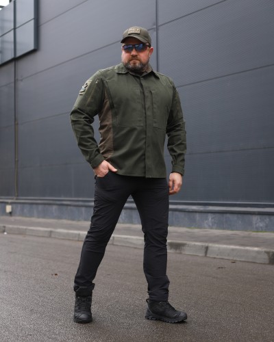 Тактична мілітарі Сорочка Сталкер FCT канвас стрейч хакі 40-42/3 40-42/3