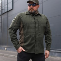 Тактична мілітарі Сорочка Сталкер FCT канвас стрейч хакі