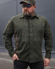 Тактична мілітарі Сорочка Сталкер FCT канвас стрейч хакі