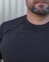 Футболка Стрейч вологовідвідна тканина Спорт чорна