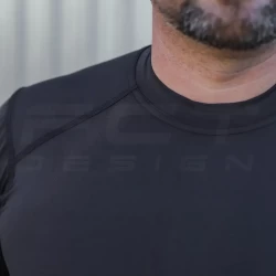 Футболка Стрейч влагоотводная ткань Спорт черная