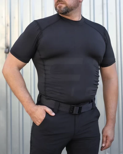 Футболка Стрейч вологовідвідна тканина Спорт чорна 44 44