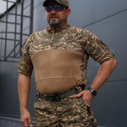 Убакс Страйкер тактическая боевая рубашка хищник пиксель G-0822 короткий рукав
