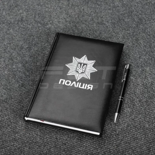 Блокнот-щоденник Поліція з нанесенням А5 датований на 2022 рік 14,8х21 см 14,8х21 см