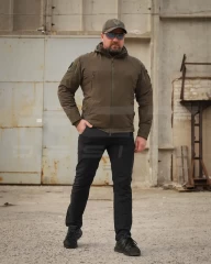 Куртка Хантер Баланс стрейч на сітці хакі