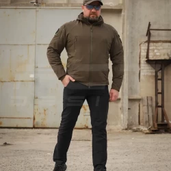 Куртка Хантер Баланс стрейч на сетке хаки