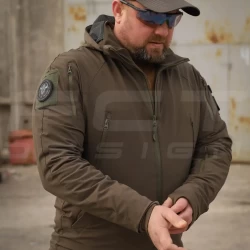 Куртка Хантер Баланс стрейч на сетке хаки