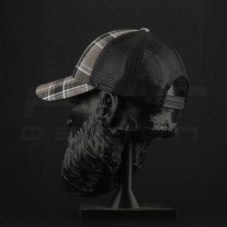 Кепка бейсболка FCT літня в клітинку з сіткою коричнева (2 номер)  