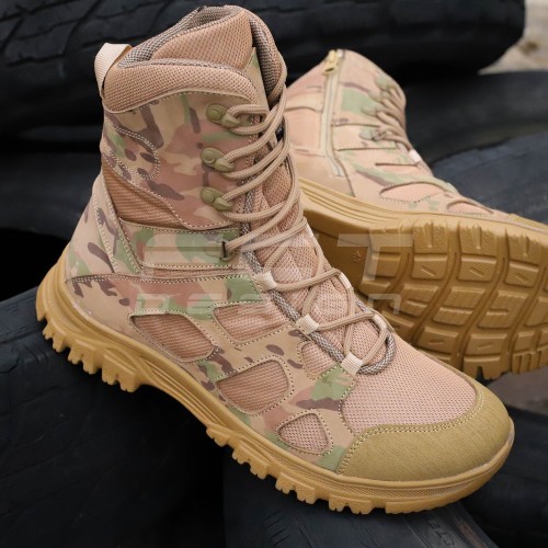 Берці літні тактичні Скіф полегшені із блискавкою мультикам 39 39