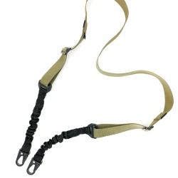 Ремень для АК двухточечный полиамидный с 2-мя регулировками койот