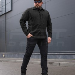 Тактична мілітарі Сорочка Сталкер FCT канвас стрейч чорна