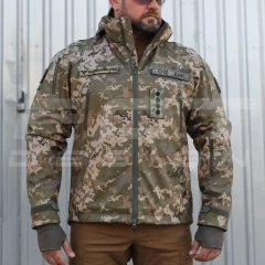 Куртка Хантер Софтшелл фліс на сітці піксель ЗСУ