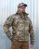 Куртка Хантер Софтшелл фліс на сітці піксель ЗСУ 40-42/3 40-42/3