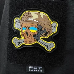 Шеврон/патч гумовий ПВХ череп