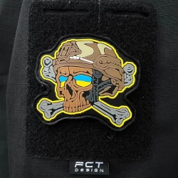 Шеврон/патч резиновый ПВХ череп