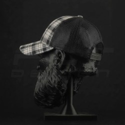 Кепка бейсболка FCT літня в клітинку з сіткою сіра (10 номер) 