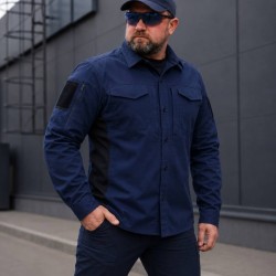 Тактическая милитари Рубашка FCT Blackbeard летняя твил синяя