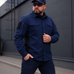 Тактическая милитари Рубашка FCT Blackbeard летняя твил синяя